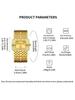 Yalalusi Women's Rhinestone Quartz Wristwatch - Eco-Friendly IPG Electroplated Fashion Watch