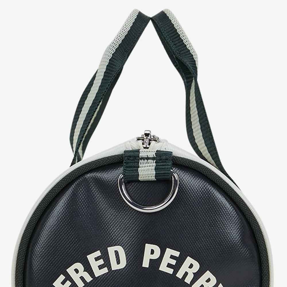Fred Perry Classic Mini Barrel Bag - Ecru/Night Green Cfpu2519256-V11