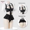 Moonlit Whispers: Sexy Lingerie & Tempting Hollow-Out Role-Play Costume Set