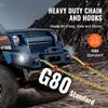 5/16" x 2' G80 Tow Chain J Hook V-Chain Bridle Grab Hook Wrecker 10800 lbs