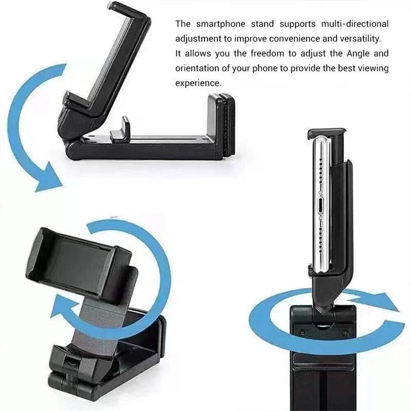 360 Degree Adjustable Mobile Phone Holder Airplane Travel Desk Swivel Foldable Portable Phone Holders Rack GZW