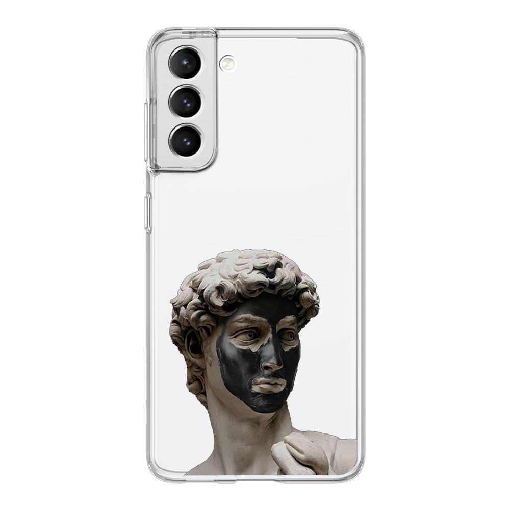 Phone Case For Samsung Galaxy S24 Ultra S23 FE S22 S20 S21 5G S10 S9 Plus S10E S8 Soft Clear Art Aesthetic David Mona Lisa Cover