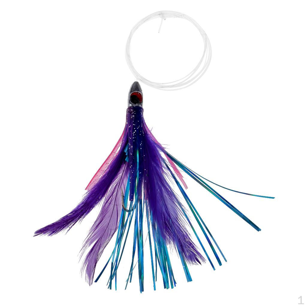 Head Saltwater Fishing Squid Skirt Soft 14cm