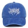 Visiera Ricamo Berretti da Baseball Regolabile Gotico Street Punk Berretti da Baseball Lavati Hip-hop Cappelli Parasole
