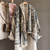 Luxury  Winter Cashmere Pashmina Shawl Lady Wrap Warm Winter Scarves Butterfly Letters Jacquard Female Stoles Scarf
