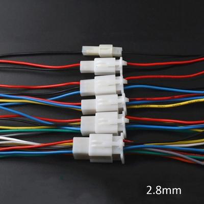 2,8 mm Automobilový elektrický drátový konektor Samec Samice Kabelová svorka Odolná Samčí Samičí Zásuvka 2/3/4/6/9 pinů