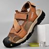 Herren Sandalen 2024 Sommer Mode Mann Strand Leder Sandalen Luxus Sandalen Herren Outdoor Strand Freizeitschuhe Marke Herren Sandalen