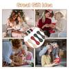 5pcs /set Magnetic Clip Sleeve Magnetic Buckle PU Leather Magnetic Bookmark Double-sided Magnet Clip for Diaries And Books