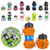 Dětský dárek Sportovní doplněk Silikonový skládací kelímek Fotbal Basketbal Volejbal Láhev na vodu