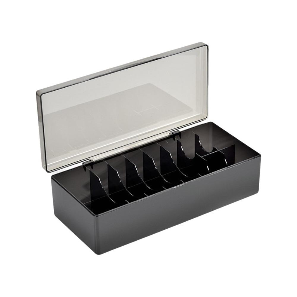 Dust-proof Nail Tools Craft Organizer Case 10 Grids Nail Accessories Storage Tools Makeup Tools чёрный