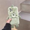 Niedliche warme Winter-Plüsch-Handyhülle für Samsung Z Flip 4 S23 S22 S21 Ultra A13 A14 A54 A23 A33 A53 A12 A22 A32 A52/Redmi 10 10C 9A 9T/iPhone 14 13 12 11