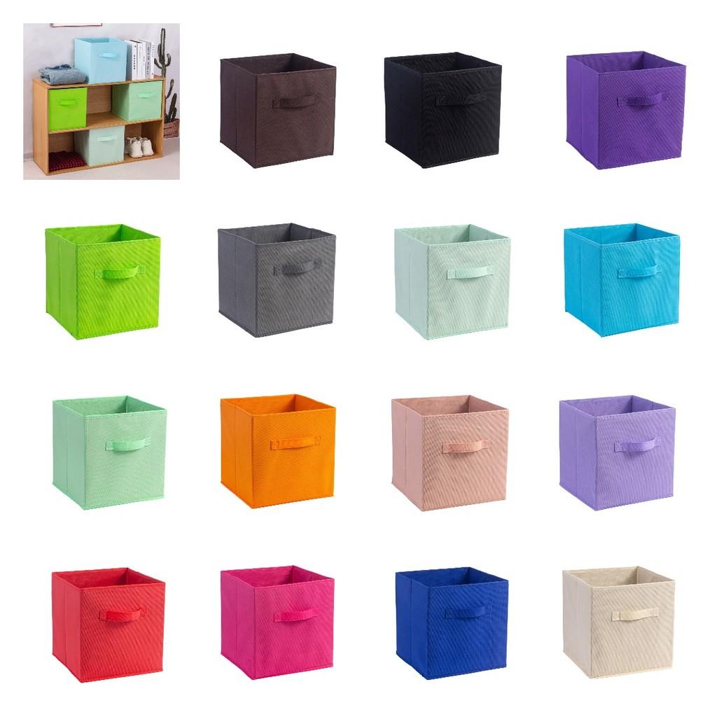 Spacious 35l Fabric Storage Box For Shoes Clothes And Accessories Ideal For Living Room Use