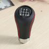 6 Speed Car Gear Stick Shift Knob Shifter Lever Leather Black Universal Manual
