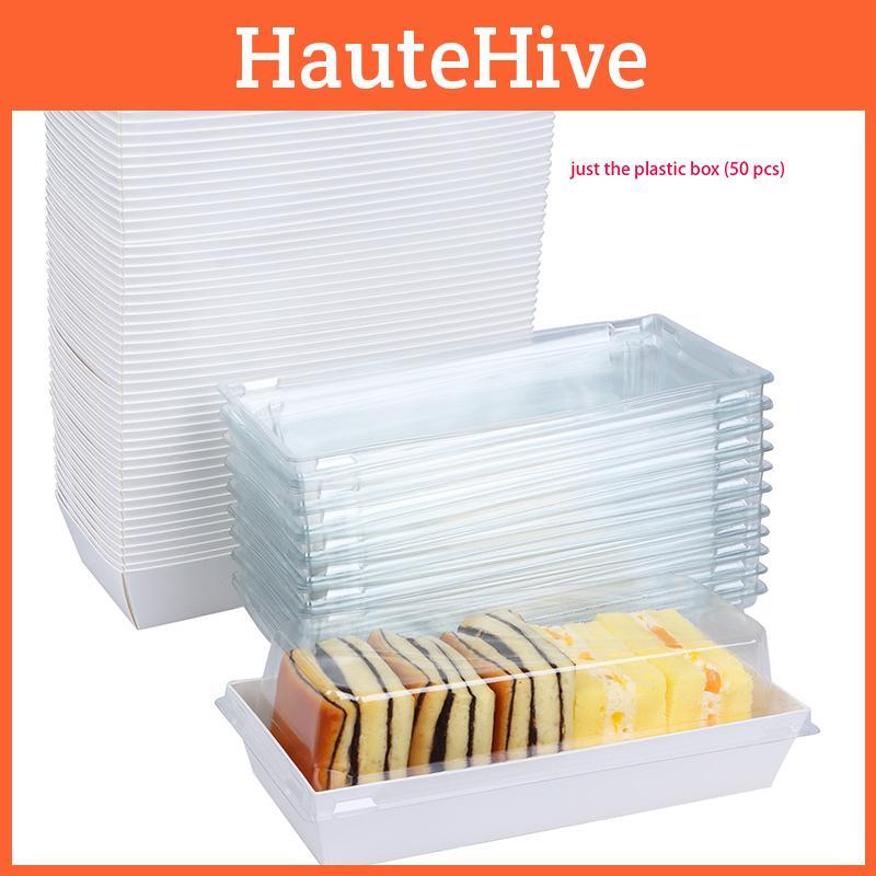 Hochwertige weiße Kartonschachtel für lange, quadratische Drei-Minuten-Papierschachtel, Schweinefleischflockenkuchen, kleiner Schalenkuchen, Eigelbkuchen, Blätterteig, Handtuchrollenbox