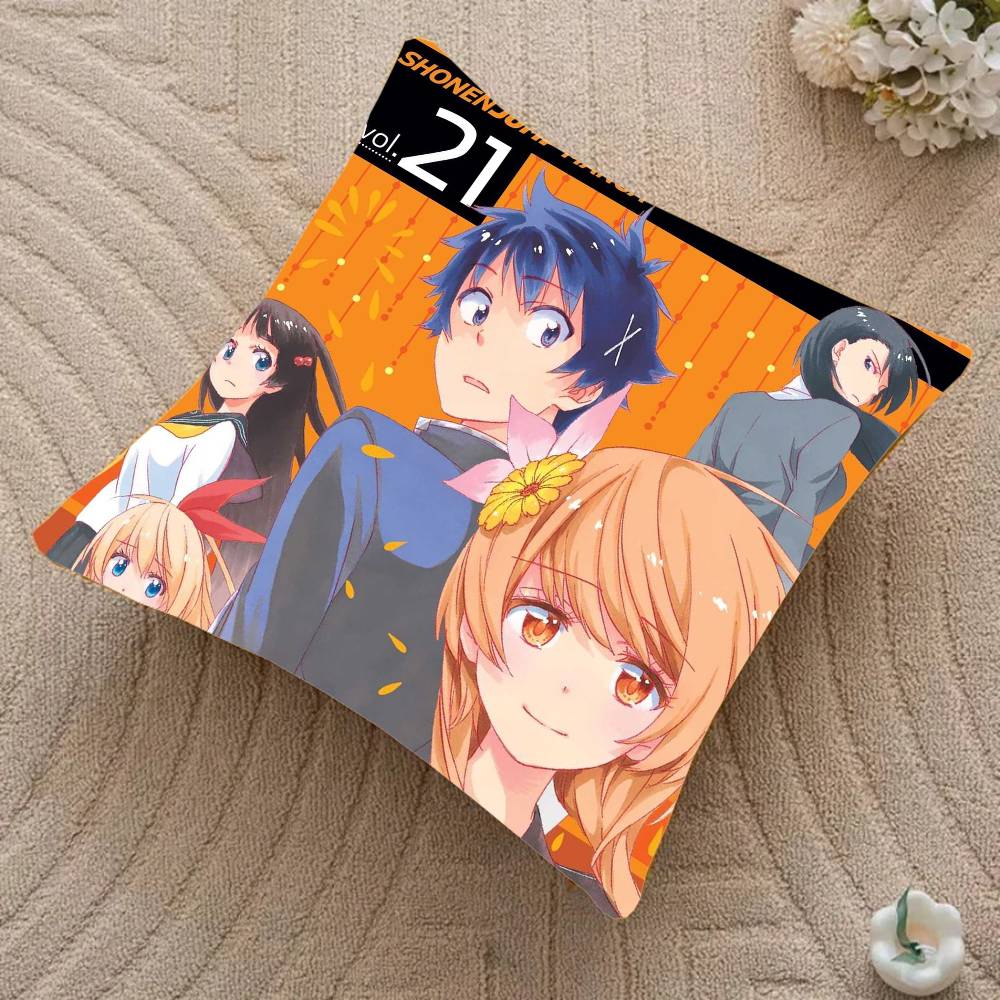Anime N-Nisekoi Kissenbezug Heimdekoration Überwurf für Sofa Bett Auto Zimmer Dekoration Geschenkidee