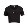 Sportswear Essentials Crop Tops Women's Black Crew Neck Moderate CU5174-010
