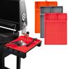 Barbecue Pad for Camp Cooking Tables with Side Shelf Fit, Channel Top, and Corner Tray for Meal Service Daily Use