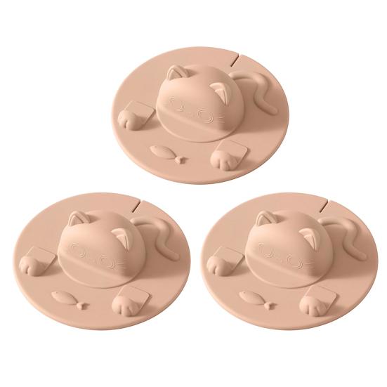 Cartoon Silicone Cup Covers Cute Tea Bag Mug Topper Food Grade Heat-Resistant Mugs Cover Multi-Function Fun Animal Cup Lid with Phone Stand & Tea Bag