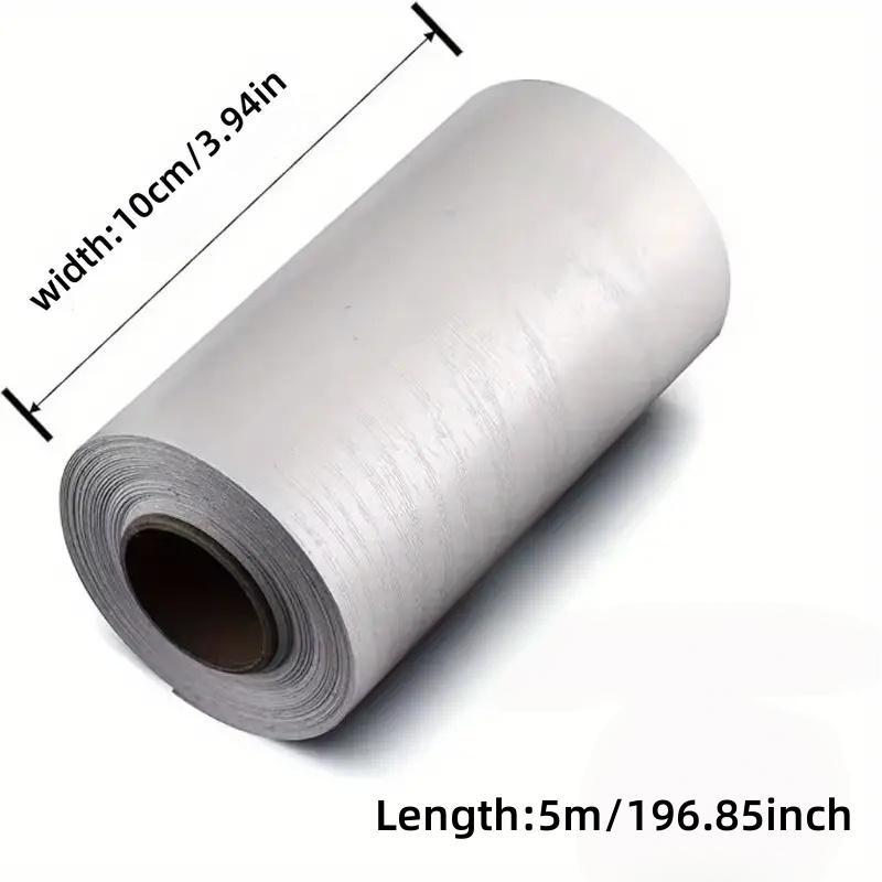 1PC 5mx10cm Thickened Wood Grain Skirting Line Wall Sticker, Self-Adhesive Living Room Bedroom Wall Corner Decoration