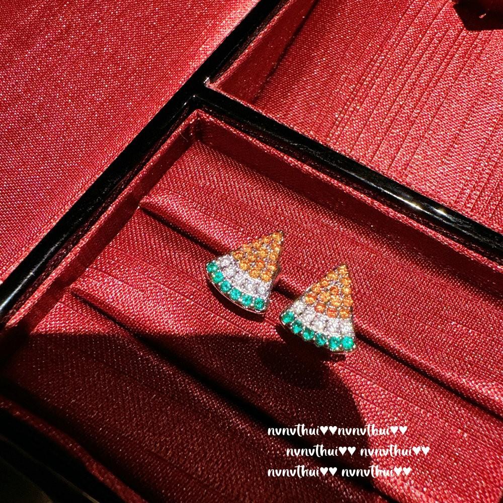 Austrian Retro Flowering Gemstone Pinecone Earrings Vintage Plated 18K Gold, Rich Flower Zircon Bead Ring