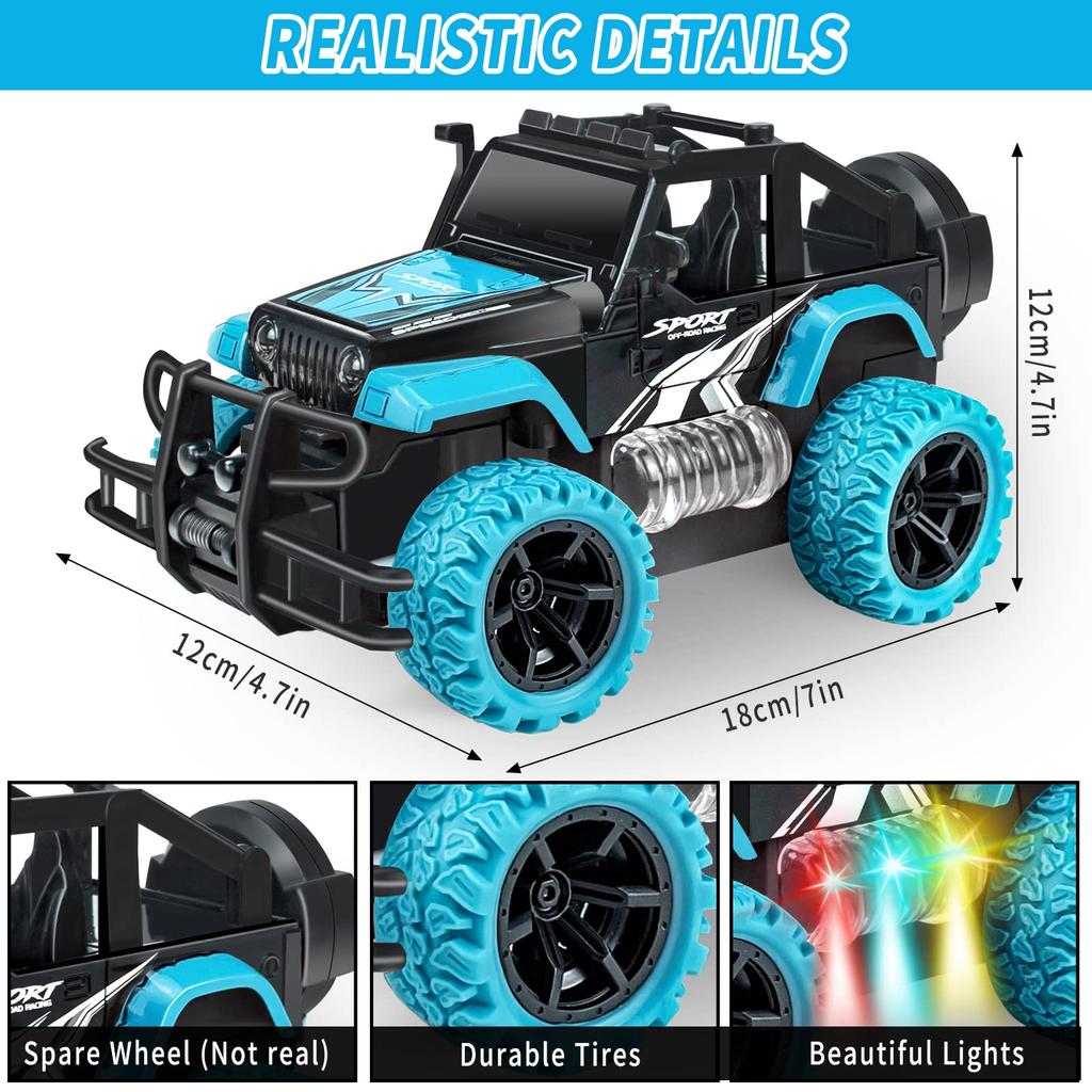 RC Car Toy, Off-Road Remote Control Car for Kids, Christmas Gift, Birthday Gift for Boys and Girls, Elementary and Middle School Students