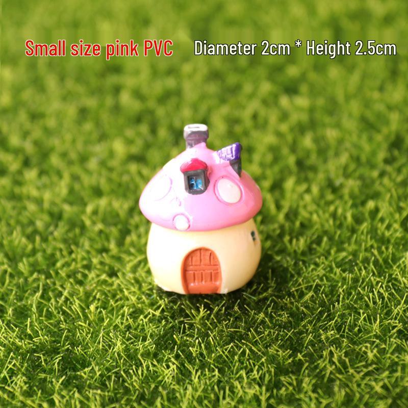 Moss Micro Landscape: Succulent & Mushroom House Ornament for DIY Miniature Gardens