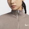 New Nike Phoenix Cropped Half Zipped Sweatshirt DQ5768-233
