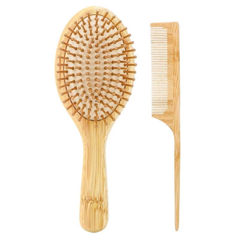 JINGRUIXIANG Bamboo Cushion & Pintail Comb Set