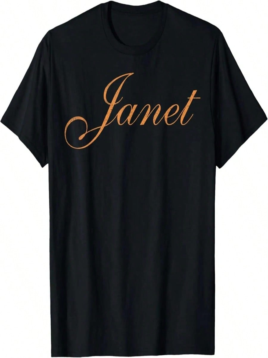 Винтажная ретро футболка Janet S разноцветный