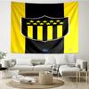 Peñarol Fußballclub Wappen Wandteppich zum Aufhängen für Schlafzimmer, Wohnzimmer, Spielzimmer, Dekorations-Kunstzimmer Wandteppich Feiertags- und Geburtstagsgeschenke