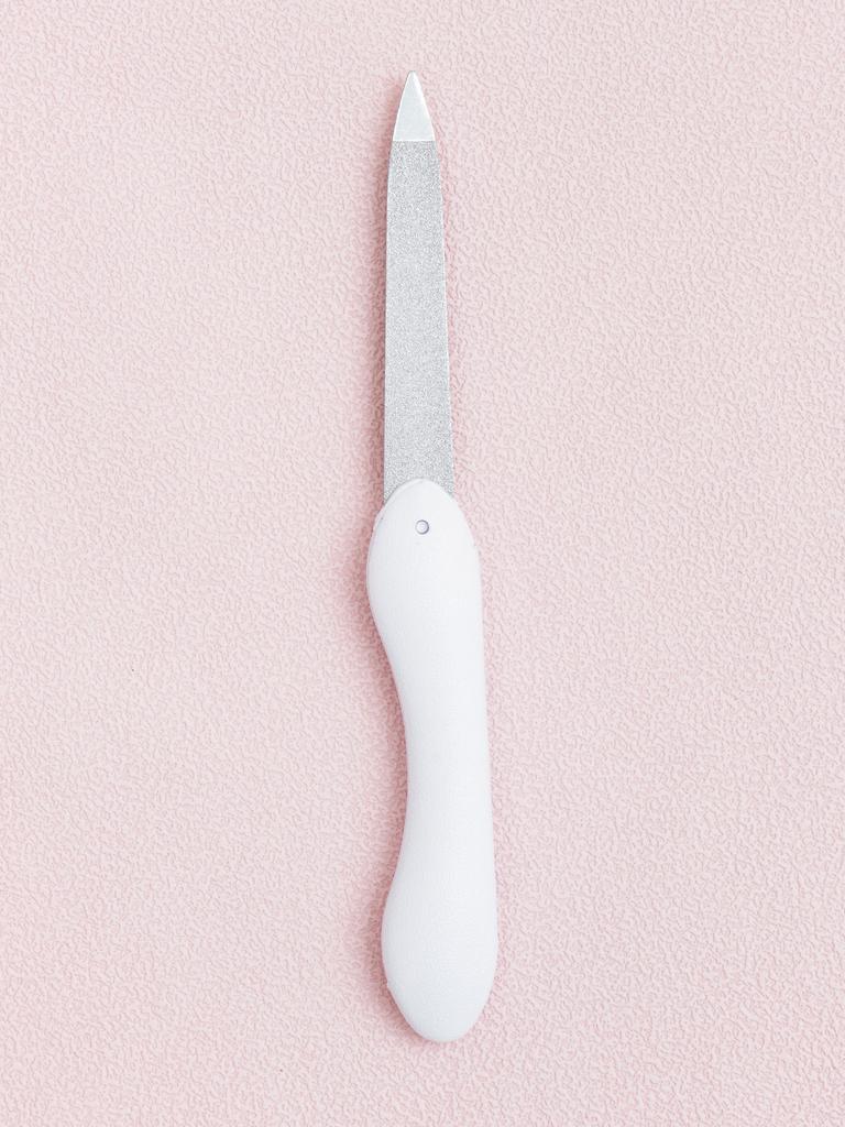 Lima de unhas dobrável de aço inoxidável