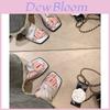 Chic Sandals For Women With Leather Splicing Summer Casual Flat Slides