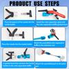 7 Pieces of Airless Paint Sprayer Accessories, Including an Airless Paint Sprayer Gun 3600 Psi with 517 Nozzle, Comes with a Paint Guide