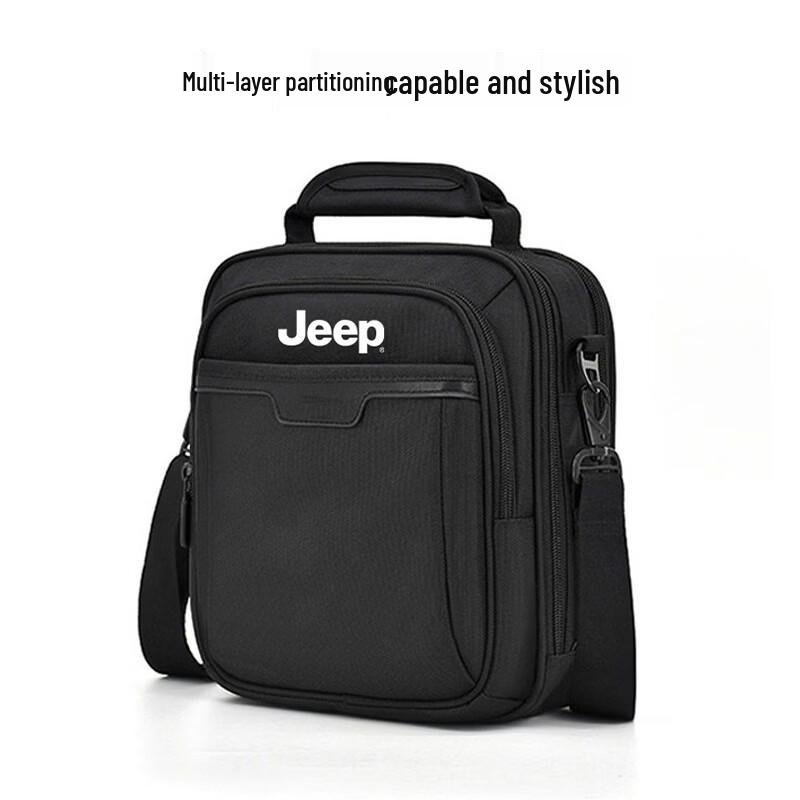 JEEP Men's Nylon Multi-Compartment Commuter Shoulder Bag