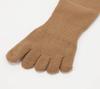WIOIW Sports Socks for Outdoor Thick Pile Thick Towel Set of 3 Women's Five-Toe Socks, Running, Trekking, Sole, Fabric, Cotton,