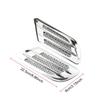 2Pcs ABS Plated Side Air Vent Covers, Universal Decorative Stickers for Sedan & SUV