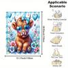 Cartoon Cow Print Flannel Throw Blanket Soft Reversible Machine Washable Couch Bed Office Camping Gift