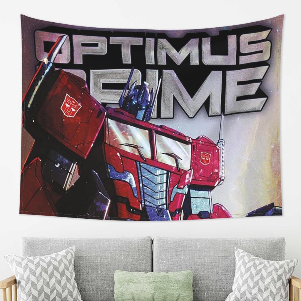 Optimus Prime Tapestry Wall Hanging Aesthetic Home Decor Tapestries for Dorm Room