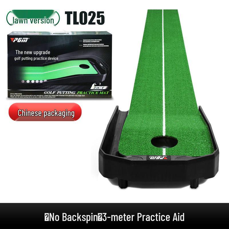 PGM Indoor Golf Putter Practice Mat with Adjustable Slope