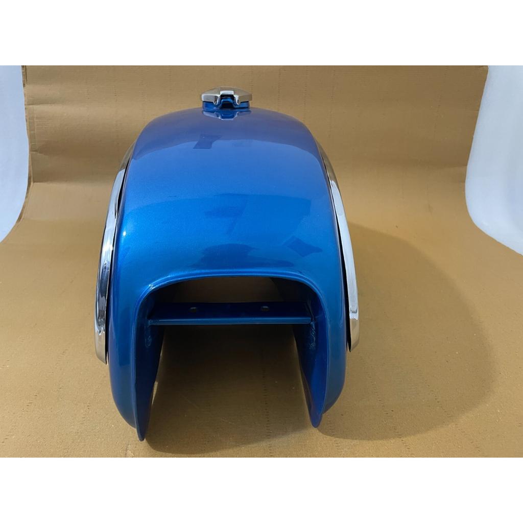 BMW R75/5 Toaster 1969-73 Model Blue Painted Alloy Petrol Gas Tank + Side Plates