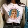 What Would Dolly Do T Shirt WWDD Country Music Legend Women's Crew Neck Short Sleeve Top Dolly Parton T-shirts Harajuku TOP