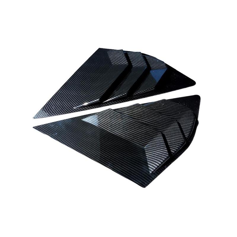 Fit for Ford Focus ST RS Hatchback Carbon Fiber Color Window Side Louvers Vent 2012 2013 2014 2015 2016 2017 2018 ABS