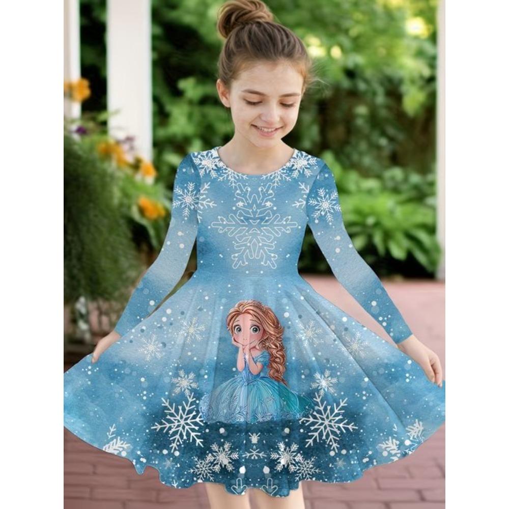 Mädchen 3D-Druckkleider Kinder Mädchen Party Kurzarm Prinzessinnenkleid Tanktop 3D Einhorn Druckkleid