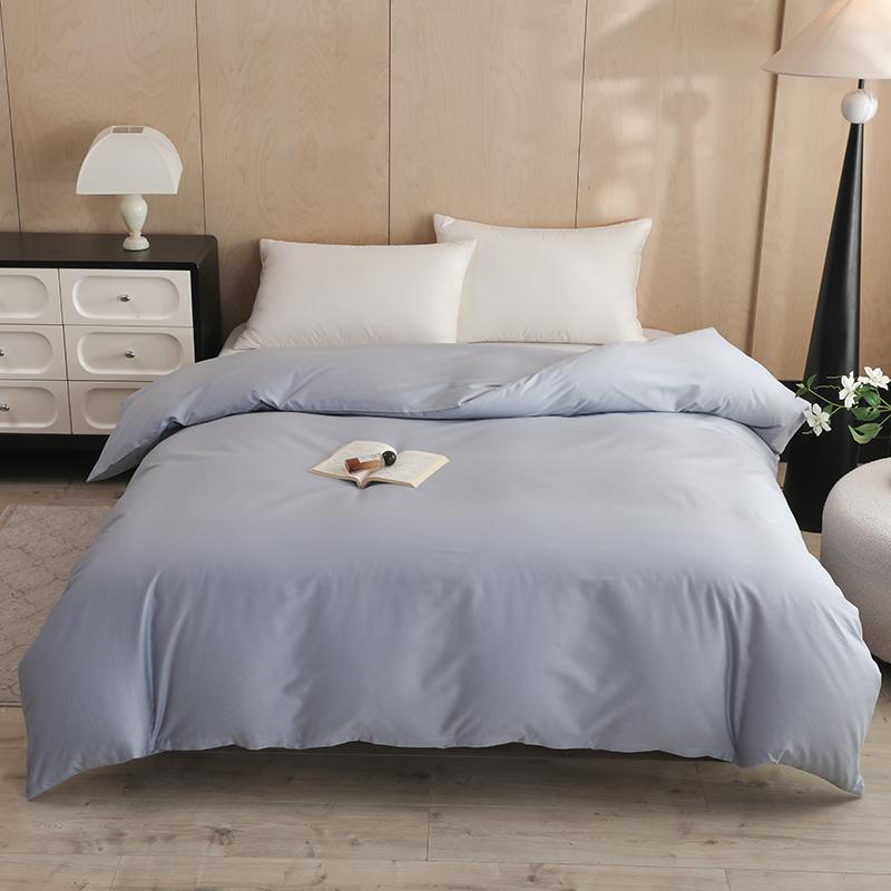 2025 new twill pure cotton quilt cover cotton solid color quilt cover single student dormitory skin-friendly single quilt cover