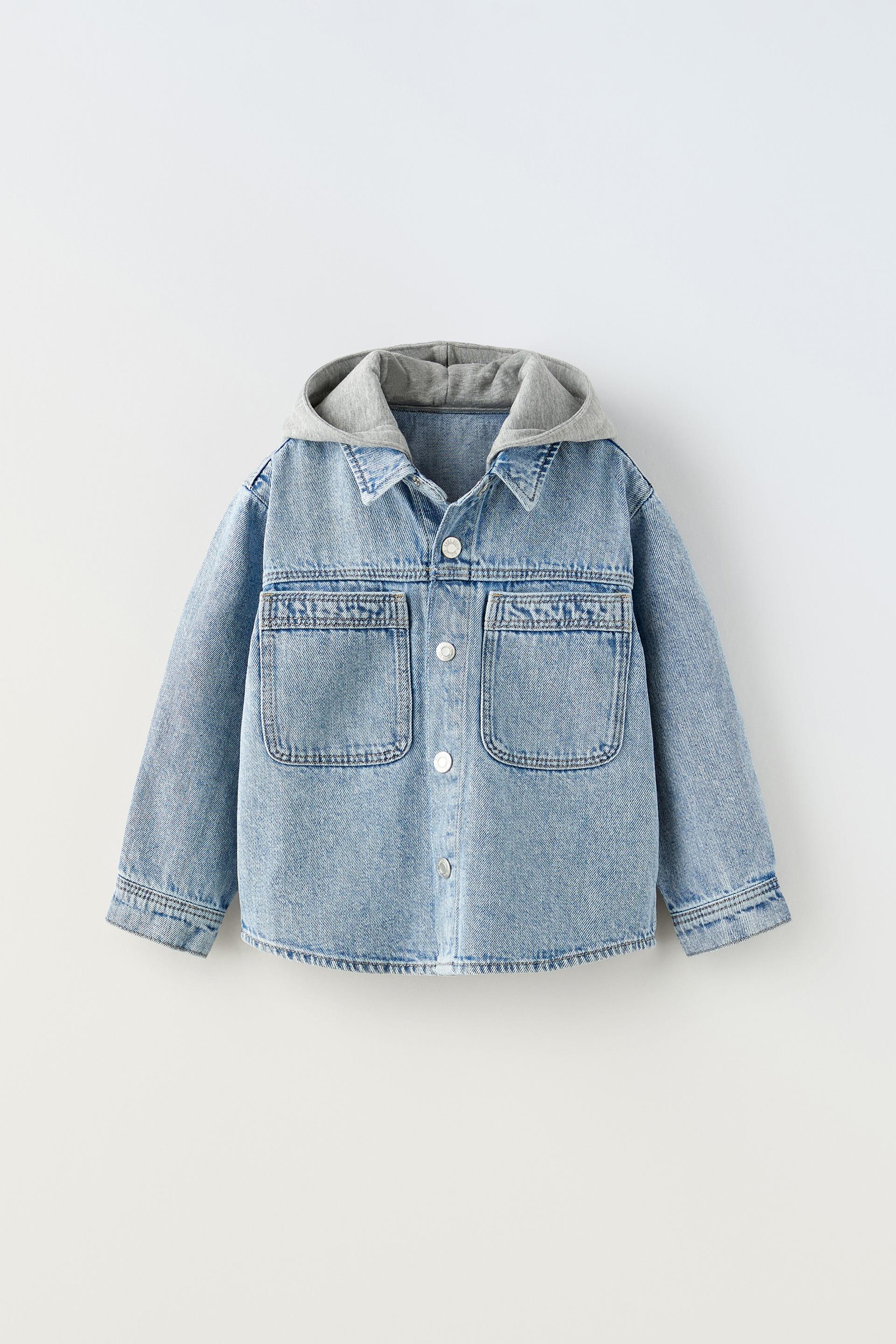 

DENIM HOODED OVERSHIRT