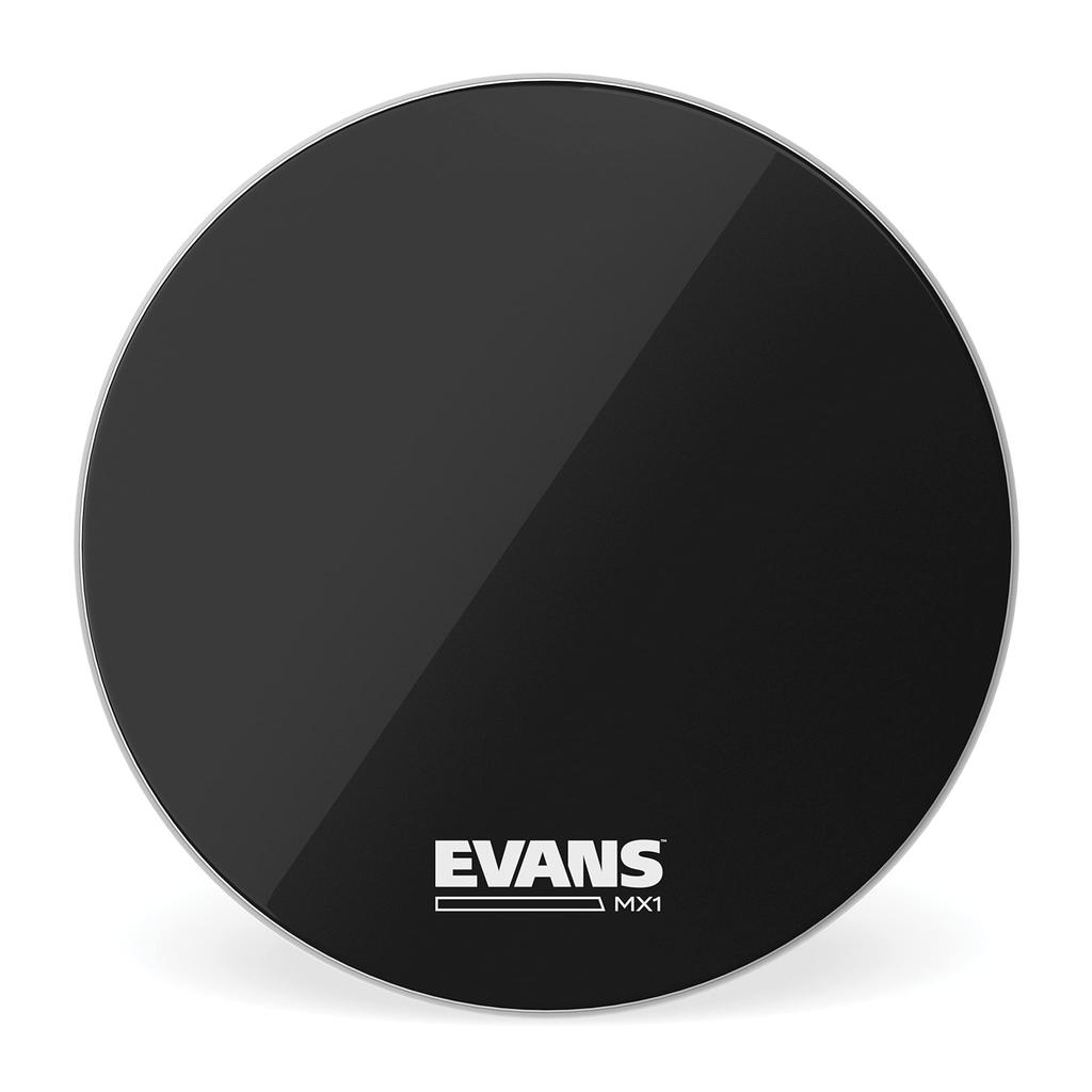 EVANS Marching Bass Drumhead, 14" MX1, Black (1-ply, 10mil) BD14MX1B
