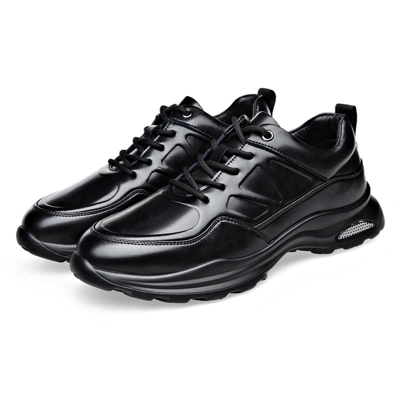 

Модная кожаная обувь для мужчин, повседневная обувь из натуральной кожи, модная деловая обувь Оксфорды, дизайнерская рабочая обувь высокого качества 44 чёрный