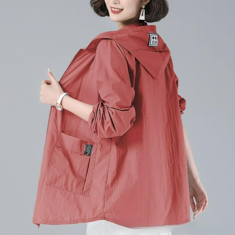 Sun Protection Clothing Women's Fat Mm Large Size Loose Summer Mid-length Sun Protection Clothing Anti-ultraviolet Jacket