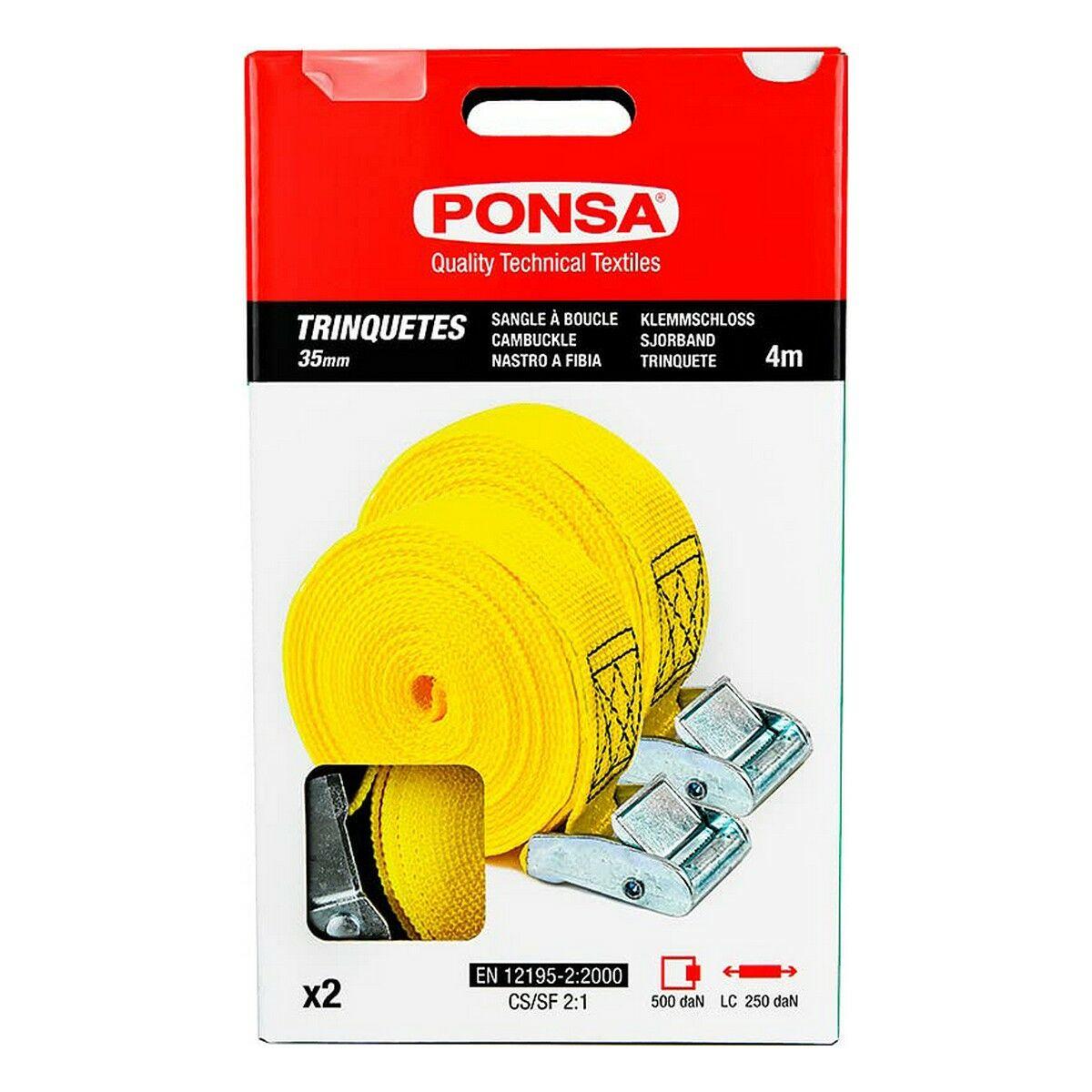 

Ponsa Ratchet 027 048 035 108 Желтый 35 мм x 4 м 2 шт.