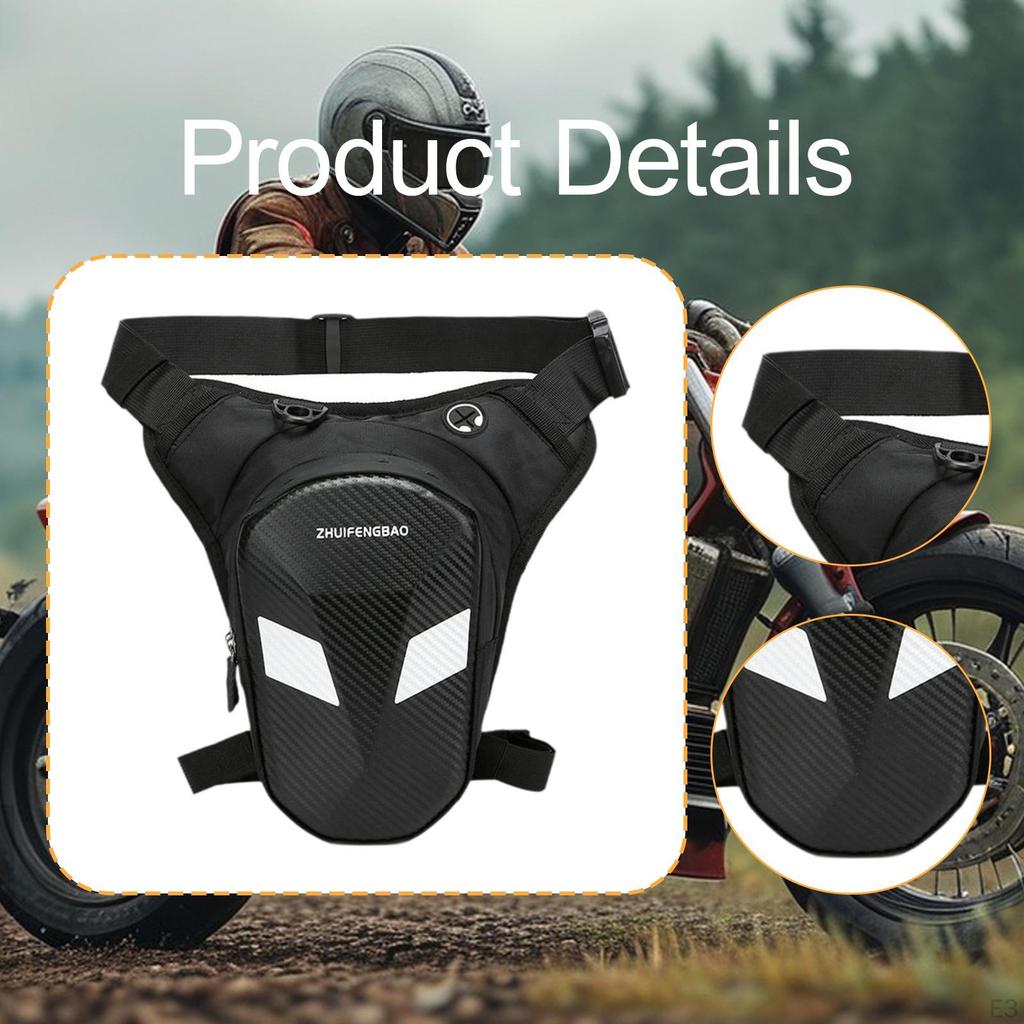 Motorcycle Leg Bag Drop Bags Gear Pouch Multi Pocket Phone Storage Waist Thigh Packs for